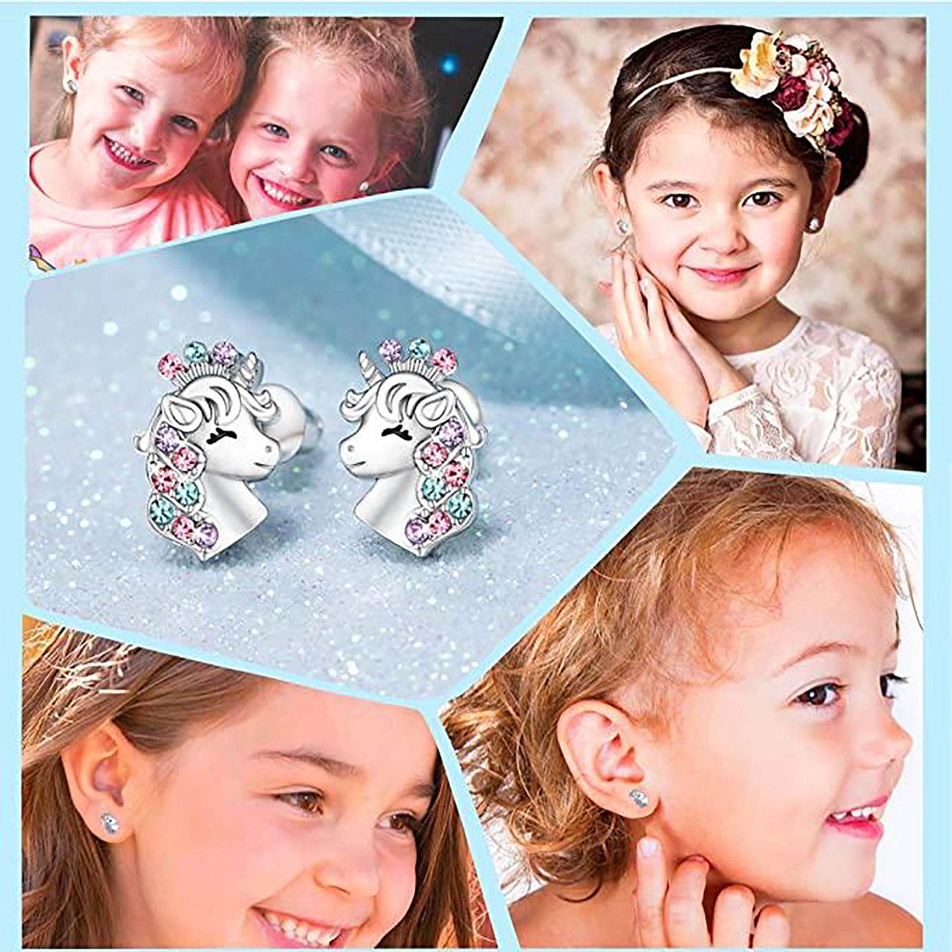 Wholesale Crown Unicorn Heart Necklace